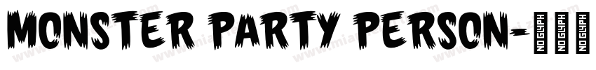 MONSTER PARTY PERSON字体转换